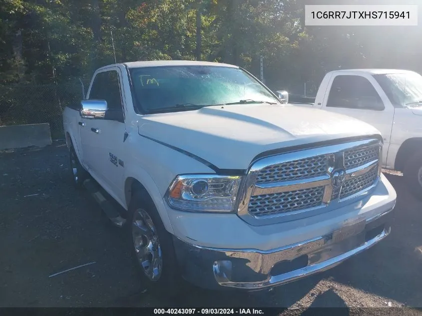 1C6RR7JTXHS715941 2017 Ram 1500 Laramie Quad Cab 4X4 6'4 Box