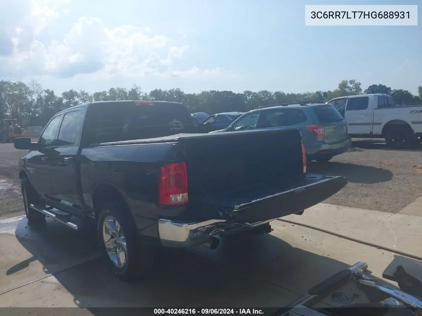 3C6RR7LT7HG688931 2017 Ram 1500 Big Horn 4X4 5'7 Box