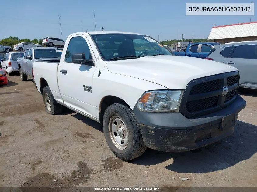 2017 Ram 1500 Tradesman Regular Cab 4X2 6'4 Box VIN: 3C6JR6AG5HG602142 Lot: 40268410