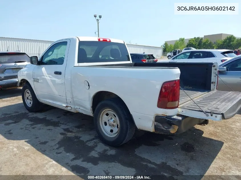 3C6JR6AG5HG602142 2017 Ram 1500 Tradesman Regular Cab 4X2 6'4 Box