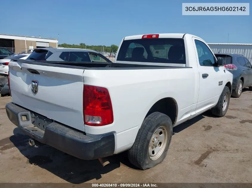 2017 Ram 1500 Tradesman Regular Cab 4X2 6'4 Box VIN: 3C6JR6AG5HG602142 Lot: 40268410