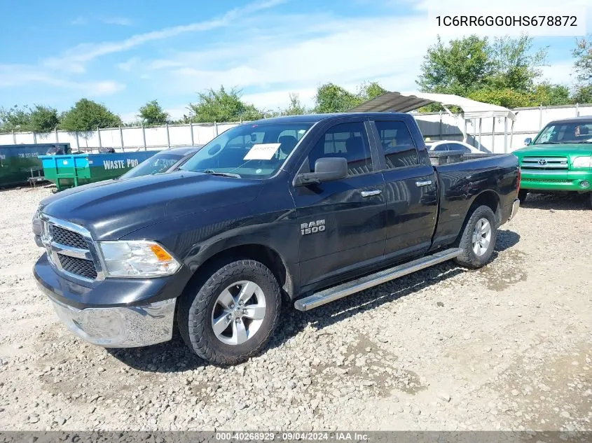 2017 Ram 1500 Slt Quad Cab 4X2 6'4 Box VIN: 1C6RR6GG0HS678872 Lot: 40268929