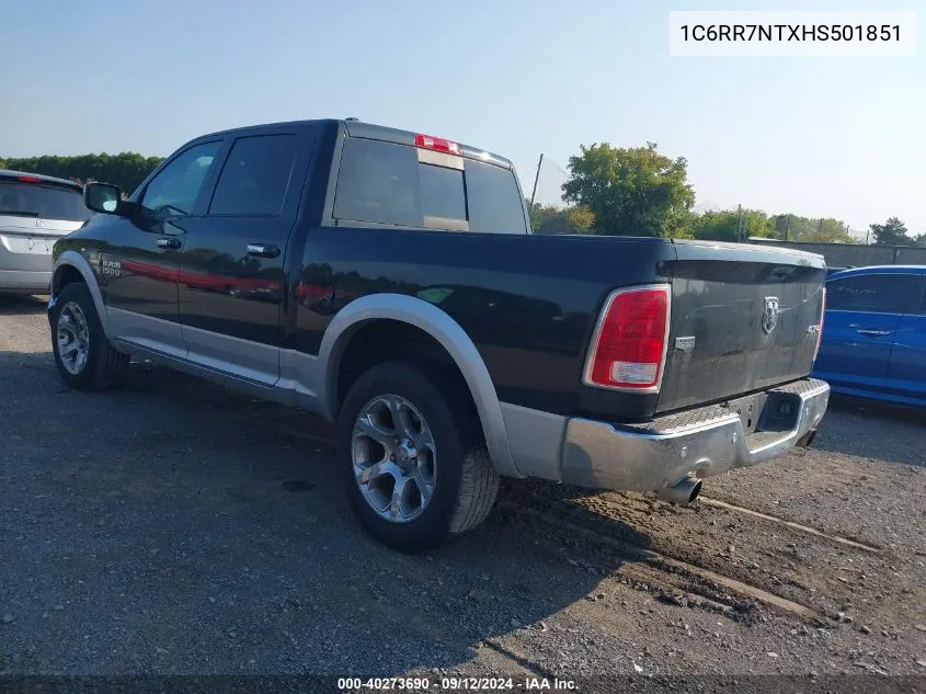 2017 Ram 1500 Laramie VIN: 1C6RR7NTXHS501851 Lot: 40273690