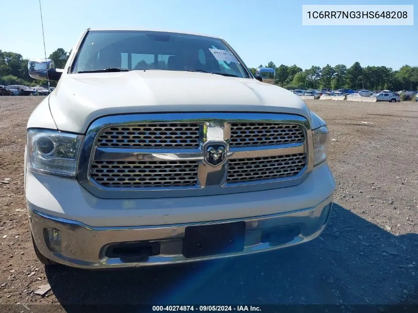 2017 Ram 1500 Laramie 4X4 5'7 Box VIN: 1C6RR7NG3HS648208 Lot: 40274874