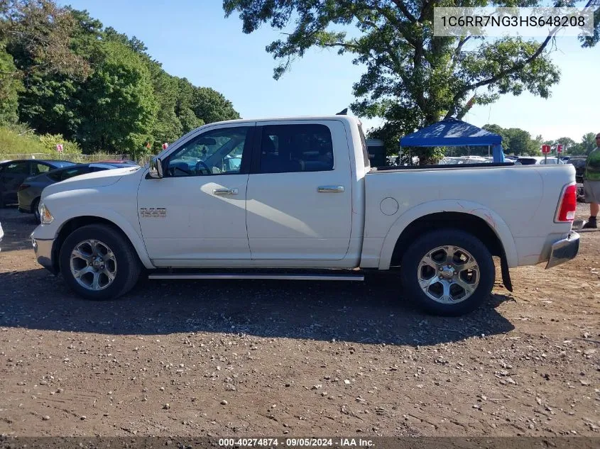 2017 Ram 1500 Laramie 4X4 5'7 Box VIN: 1C6RR7NG3HS648208 Lot: 40274874