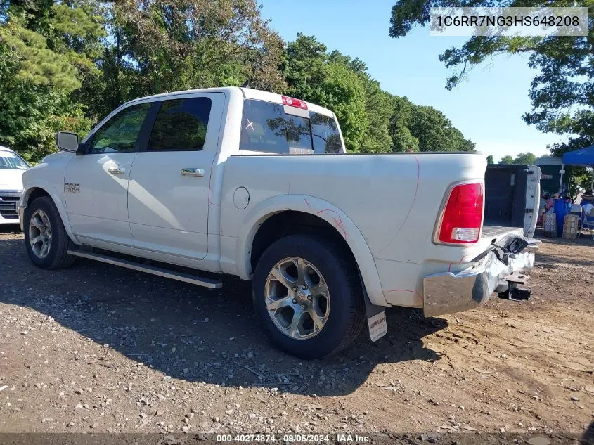 2017 Ram 1500 Laramie 4X4 5'7 Box VIN: 1C6RR7NG3HS648208 Lot: 40274874