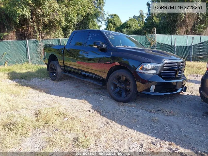 2017 Ram 1500 Sport VIN: 1C6RR7MT4HS728261 Lot: 40278437