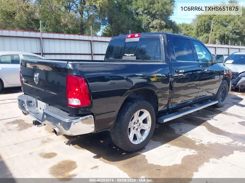 2017 Ram 1500 Lone Star Silver 4X2 5'7 Box VIN: 1C6RR6LTXHS651875 Lot: 40283074