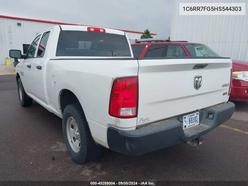 2017 Ram 1500 Tradesman Quad Cab 4X4 6'4 Box VIN: 1C6RR7FG5HS544303 Lot: 40289004