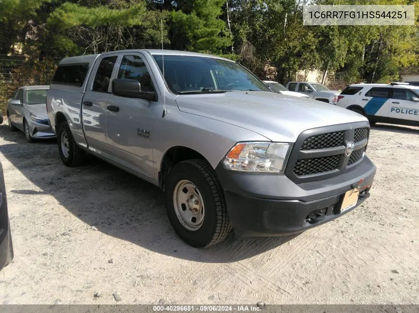 2017 Ram 1500 Tradesman Quad Cab 4X4 6'4 Box VIN: 1C6RR7FG1HS544251 Lot: 40296651