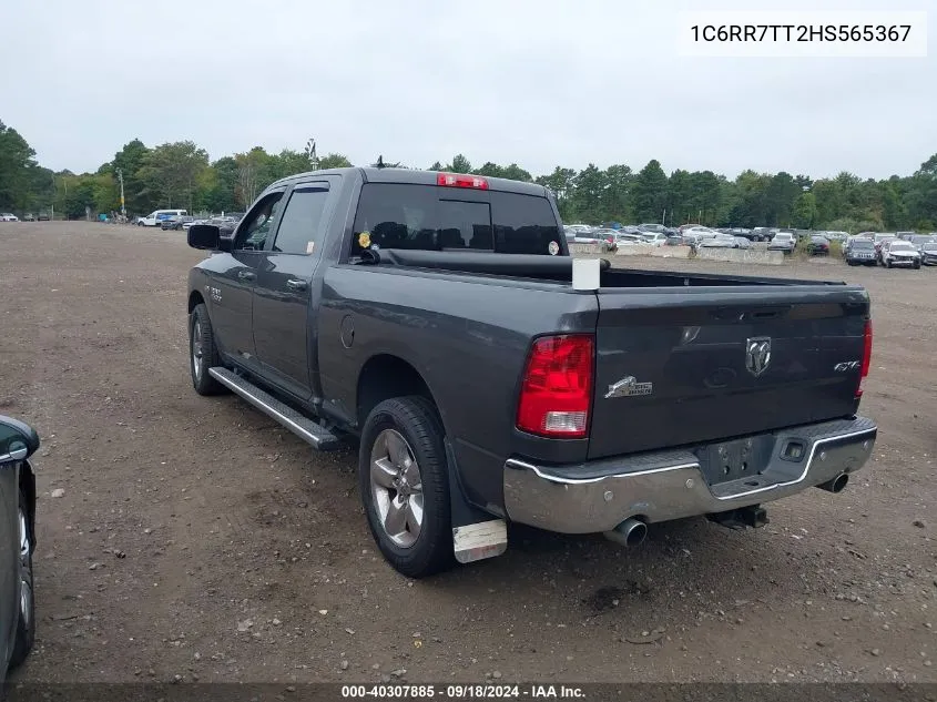 2017 Ram 1500 Slt VIN: 1C6RR7TT2HS565367 Lot: 40307885