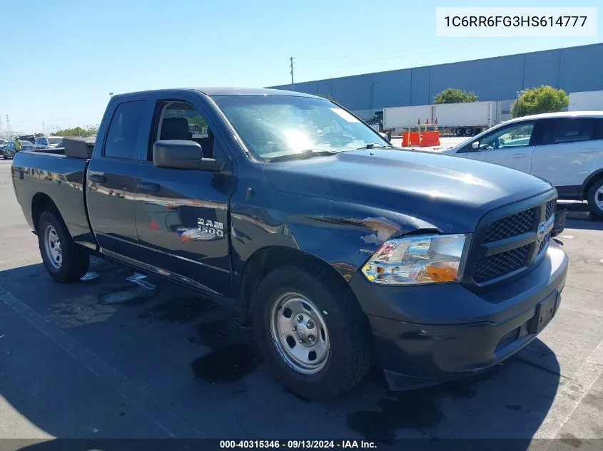 2017 Ram 1500 Tradesman Quad Cab 4X2 6'4 Box VIN: 1C6RR6FG3HS614777 Lot: 40315346