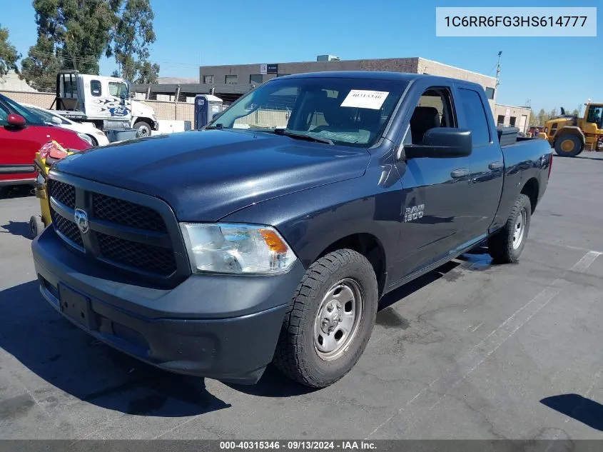 2017 Ram 1500 Tradesman Quad Cab 4X2 6'4 Box VIN: 1C6RR6FG3HS614777 Lot: 40315346