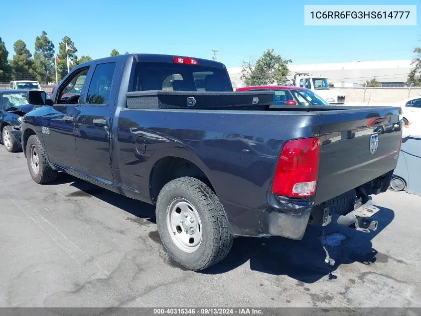 2017 Ram 1500 Tradesman Quad Cab 4X2 6'4 Box VIN: 1C6RR6FG3HS614777 Lot: 40315346