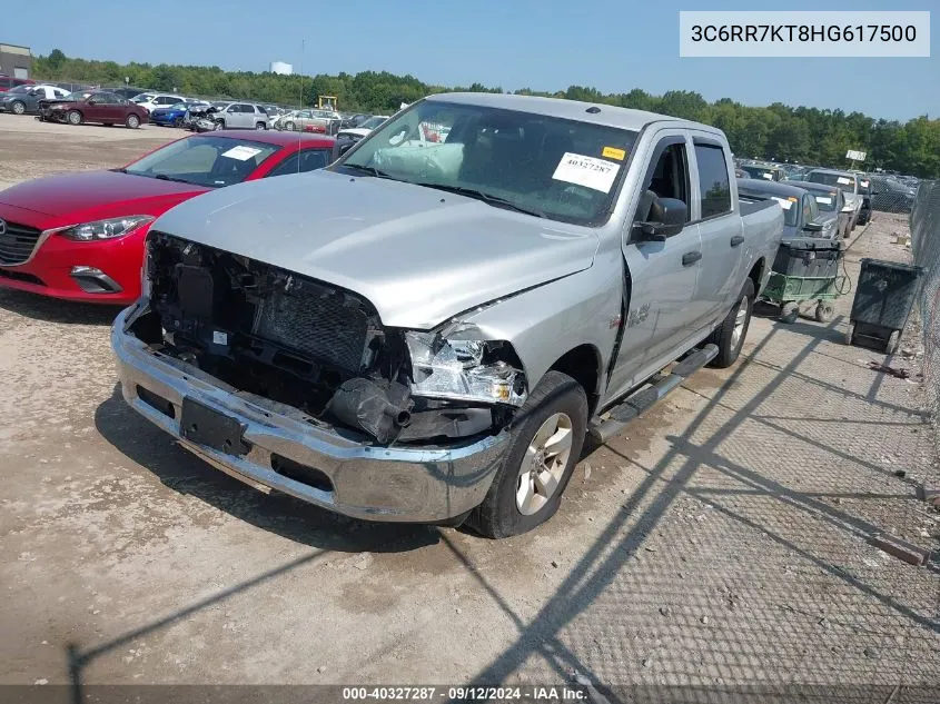 2017 Ram 1500 St VIN: 3C6RR7KT8HG617500 Lot: 40327287