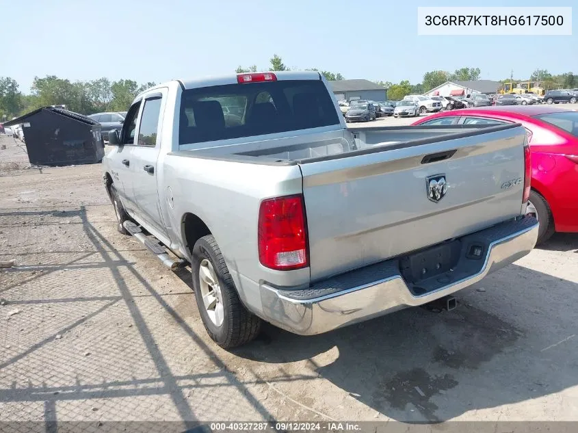 2017 Ram 1500 St VIN: 3C6RR7KT8HG617500 Lot: 40327287