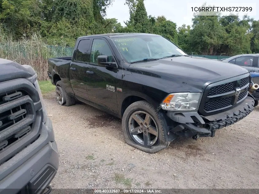 2017 Ram 1500 Express Quad Cab 4X4 6'4 Box VIN: 1C6RR7FTXHS727399 Lot: 40332687