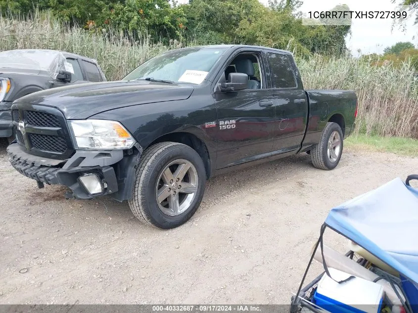 2017 Ram 1500 Express Quad Cab 4X4 6'4 Box VIN: 1C6RR7FTXHS727399 Lot: 40332687