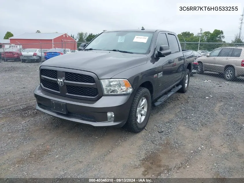 2017 Ram 1500 St VIN: 3C6RR7KT6HG533255 Lot: 40345310