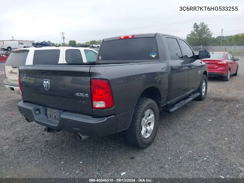 2017 Ram 1500 St VIN: 3C6RR7KT6HG533255 Lot: 40345310