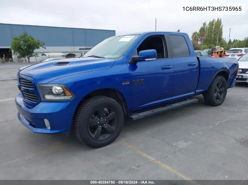 1C6RR6HT3HS735965 2017 Ram 1500 Sport Quad Cab 4X2 6'4 Box