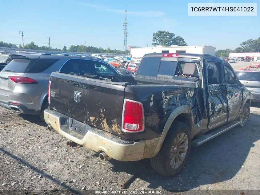 2017 Ram 1500 Longhorn VIN: 1C6RR7WT4HS641022 Lot: 40364971