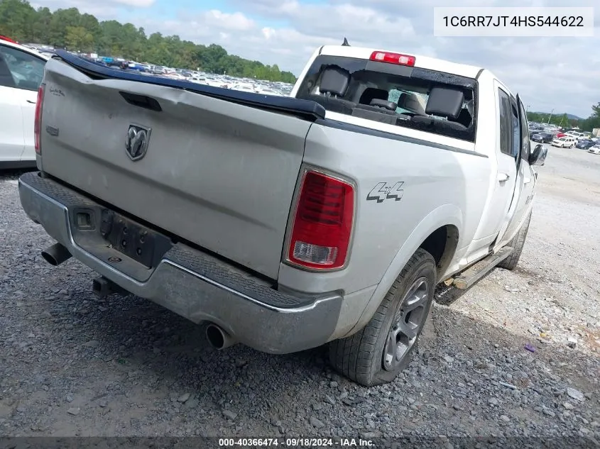 2017 Ram 1500 Laramie Quad Cab 4X4 6'4 Box VIN: 1C6RR7JT4HS544622 Lot: 40366474