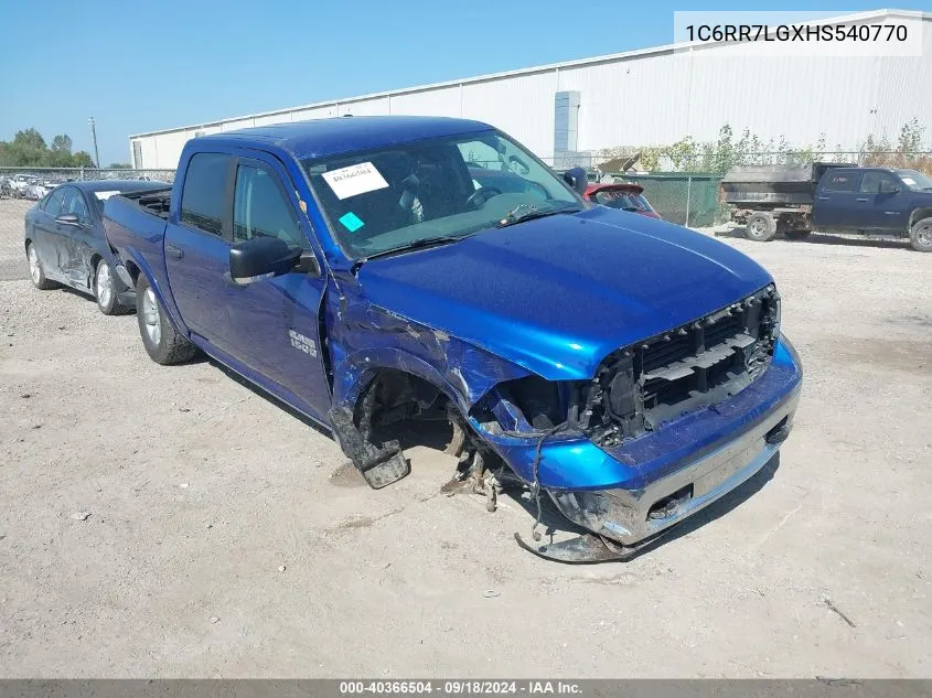 2017 Ram 1500 Slt VIN: 1C6RR7LGXHS540770 Lot: 40366504