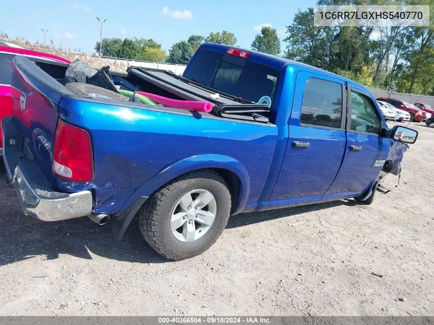 2017 Ram 1500 Slt VIN: 1C6RR7LGXHS540770 Lot: 40366504