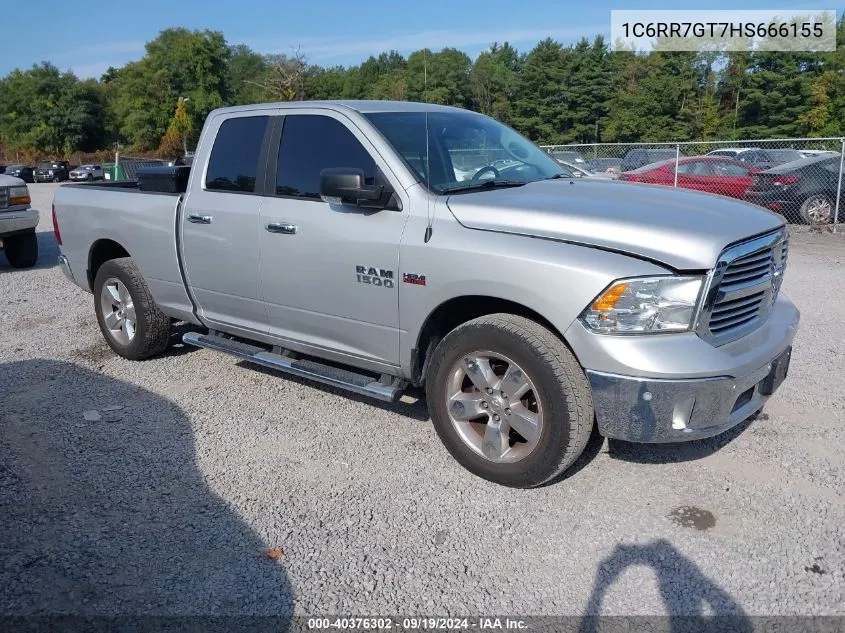 2017 Ram 1500 Big Horn Quad Cab 4X4 6'4 Box VIN: 1C6RR7GT7HS666155 Lot: 40376302