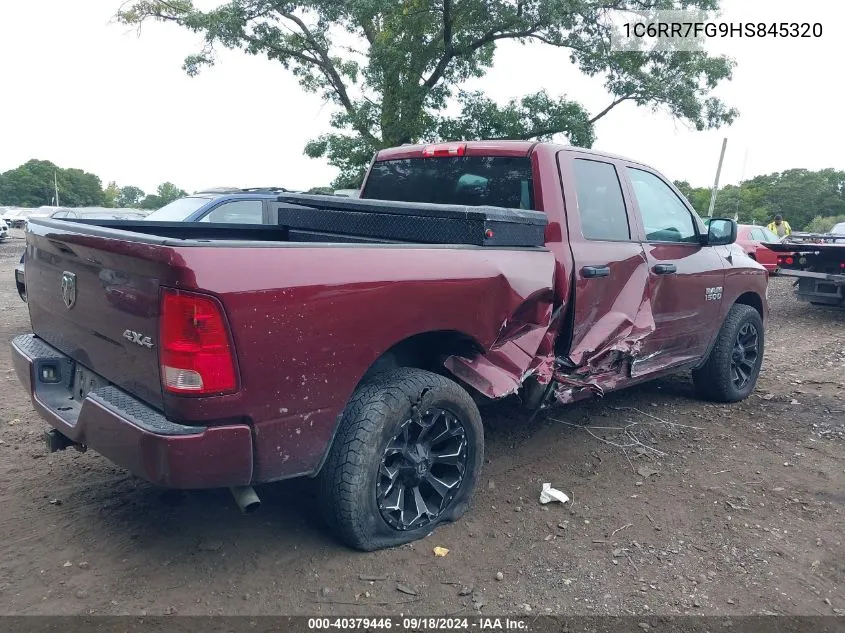 2017 Ram 1500 Express Quad Cab 4X4 6'4 Box VIN: 1C6RR7FG9HS845320 Lot: 40379446