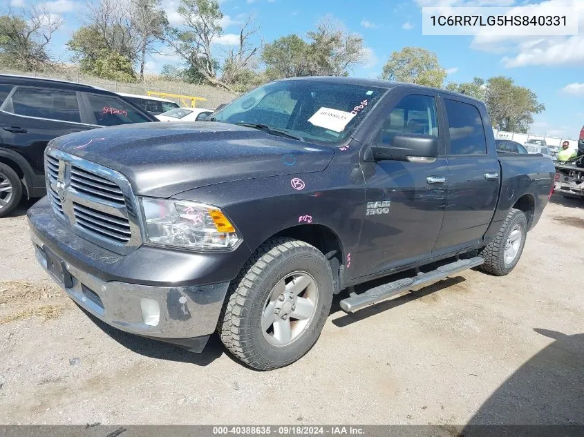 2017 Ram 1500 Big Horn 4X4 5'7 Box VIN: 1C6RR7LG5HS840331 Lot: 40388635