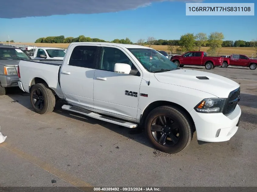 2017 Ram 1500 Sport VIN: 1C6RR7MT7HS831108 Lot: 40389492