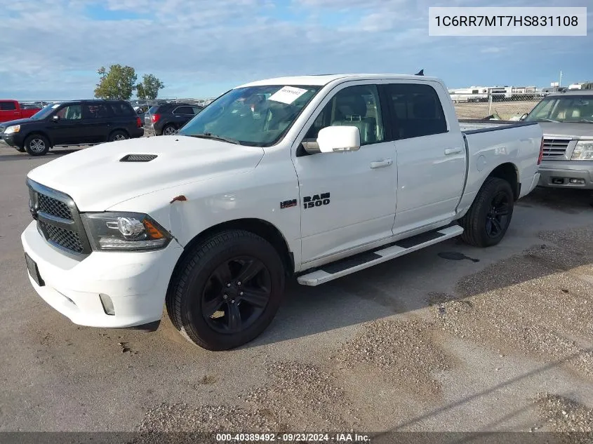 2017 Ram 1500 Sport VIN: 1C6RR7MT7HS831108 Lot: 40389492