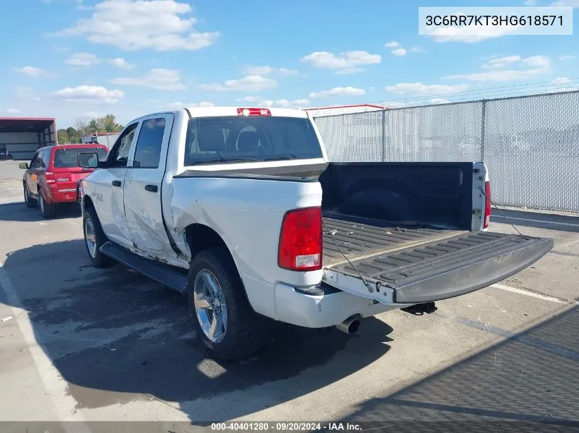 3C6RR7KT3HG618571 2017 Ram 1500 Express 4X4 5'7 Box