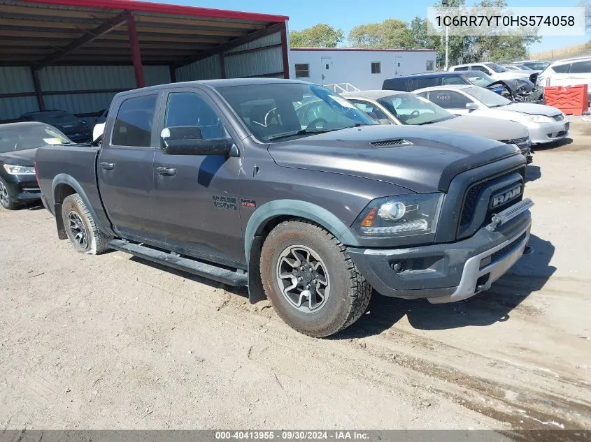 2017 Ram 1500 Rebel VIN: 1C6RR7YT0HS574058 Lot: 40413955