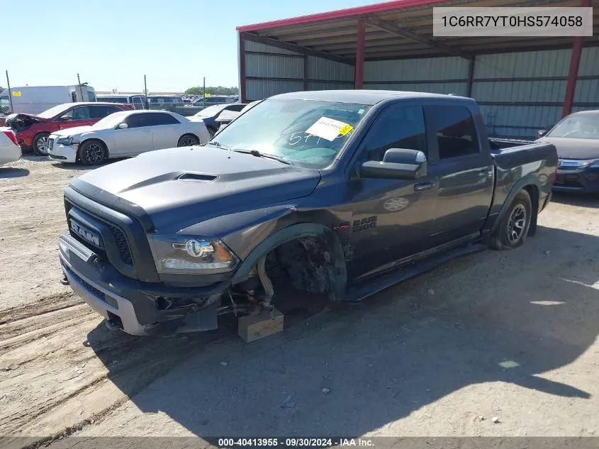 2017 Ram 1500 Rebel VIN: 1C6RR7YT0HS574058 Lot: 40413955