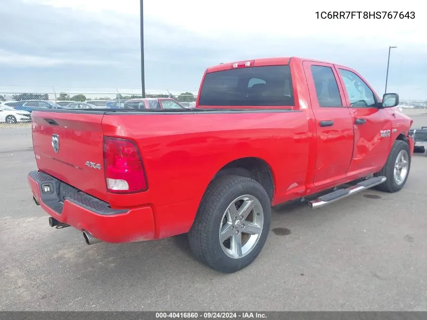 2017 Ram 1500 St VIN: 1C6RR7FT8HS767643 Lot: 40416860