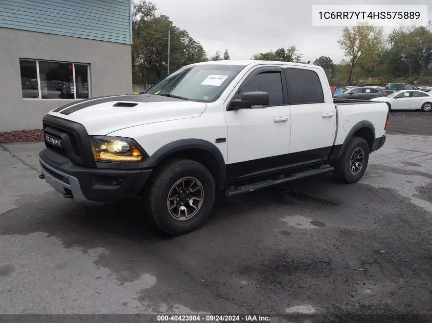 2017 Ram 1500 Rebel 4X4 5'7 Box VIN: 1C6RR7YT4HS575889 Lot: 40423904