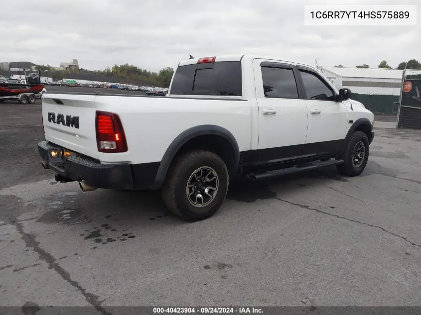 2017 Ram 1500 Rebel 4X4 5'7 Box VIN: 1C6RR7YT4HS575889 Lot: 40423904