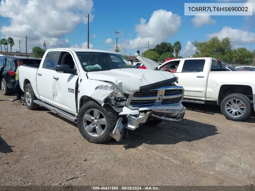 2017 Ram 1500 Lone Star 4X4 5'7 Box VIN: 1C6RR7LT6HS690002 Lot: 40431585