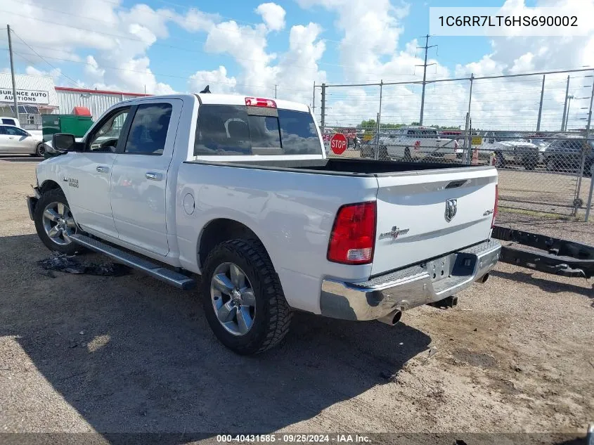 2017 Ram 1500 Lone Star 4X4 5'7 Box VIN: 1C6RR7LT6HS690002 Lot: 40431585