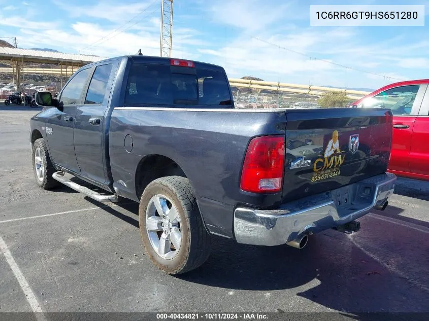 2017 Ram 1500 Slt VIN: 1C6RR6GT9HS651280 Lot: 40434821