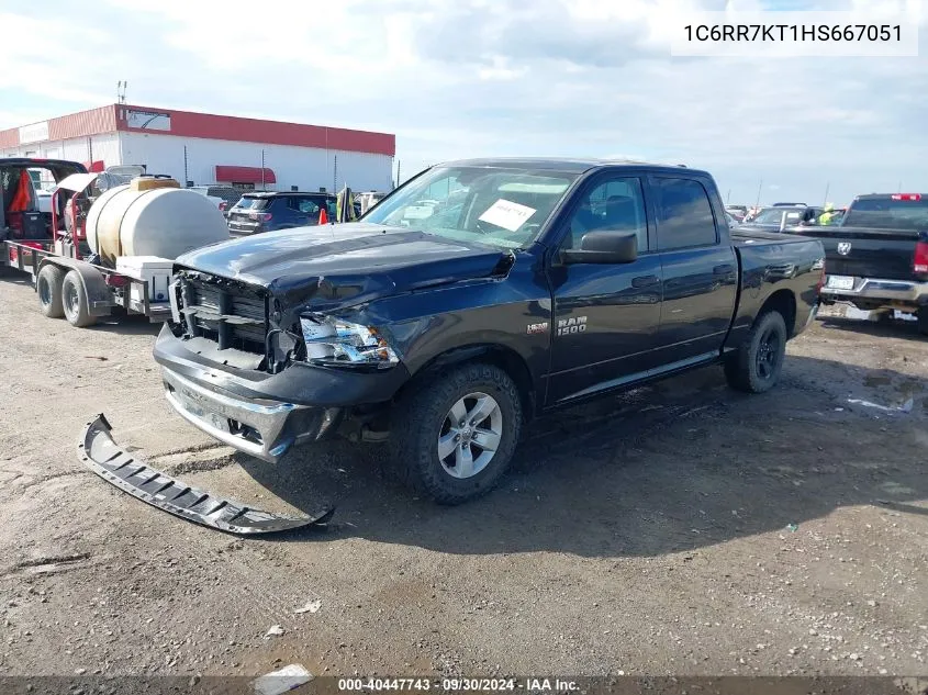 2017 Ram 1500 Tradesman 4X4 5'7 Box VIN: 1C6RR7KT1HS667051 Lot: 40447743