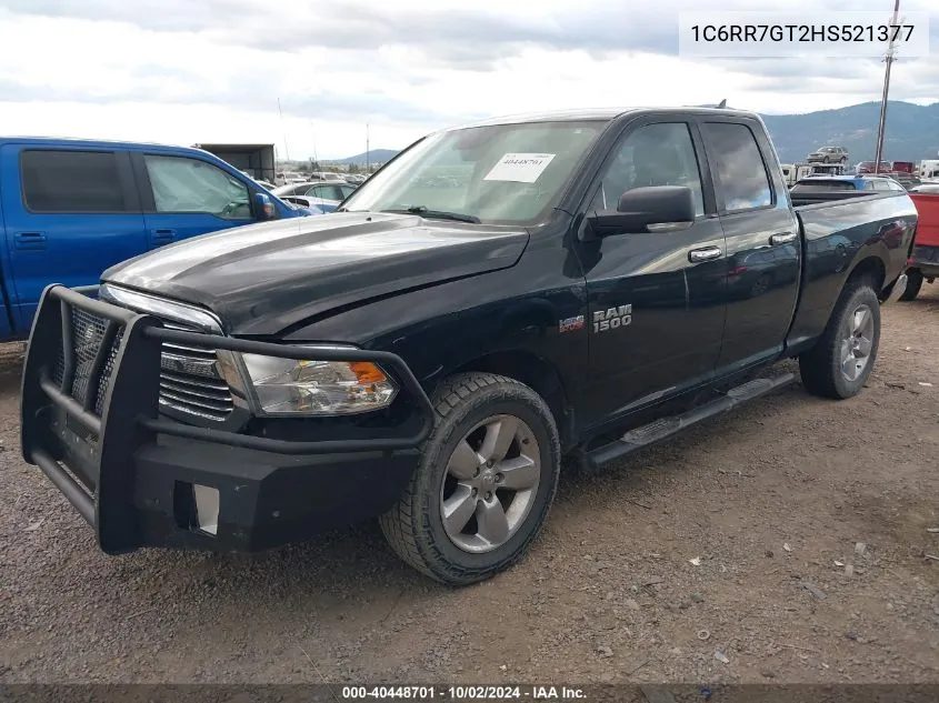 1C6RR7GT2HS521377 2017 Ram 1500 Big Horn Quad Cab 4X4 6'4 Box