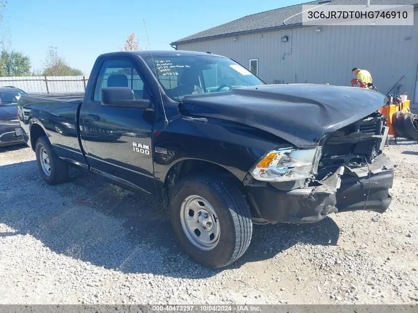 2017 Ram 1500 Tradesman Regular Cab 4X4 8' Box VIN: 3C6JR7DT0HG746910 Lot: 40473297