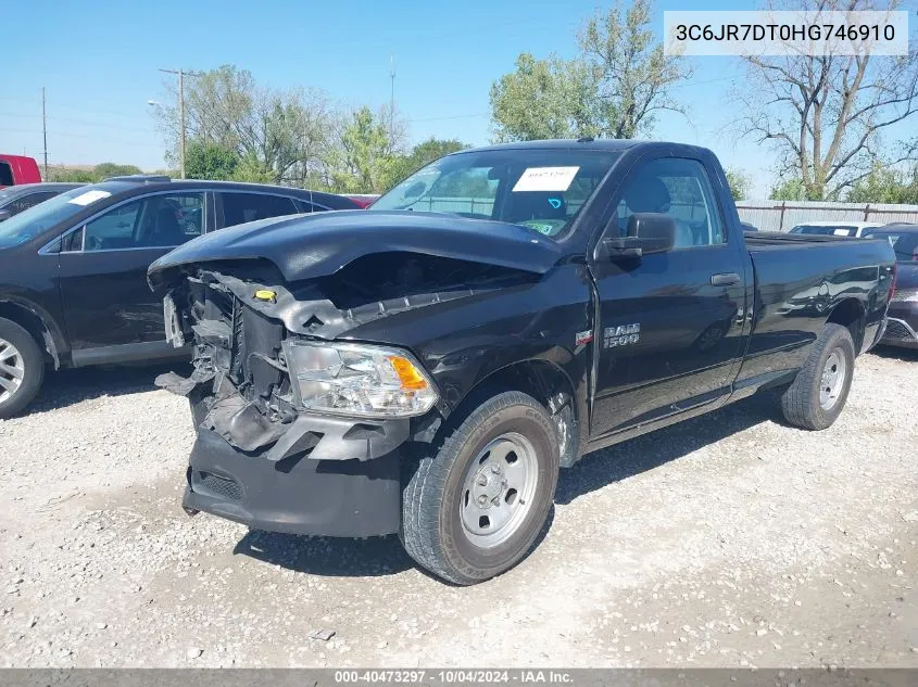 2017 Ram 1500 Tradesman Regular Cab 4X4 8' Box VIN: 3C6JR7DT0HG746910 Lot: 40473297