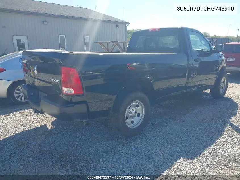 3C6JR7DT0HG746910 2017 Ram 1500 Tradesman Regular Cab 4X4 8' Box