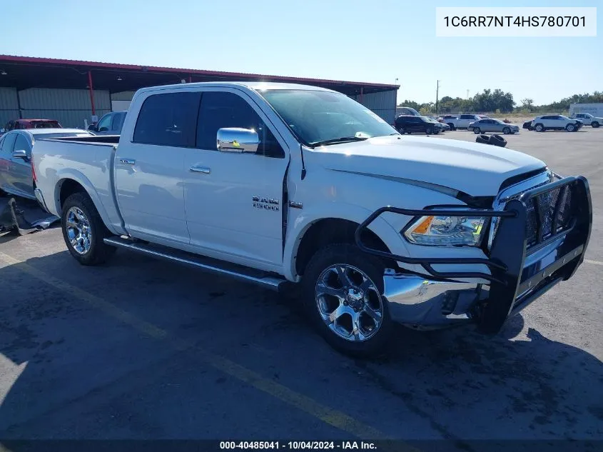 2017 Ram 1500 Laramie 4X4 5'7 Box VIN: 1C6RR7NT4HS780701 Lot: 40485041