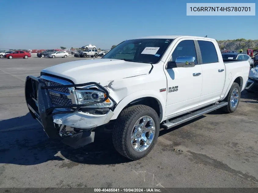 2017 Ram 1500 Laramie 4X4 5'7 Box VIN: 1C6RR7NT4HS780701 Lot: 40485041